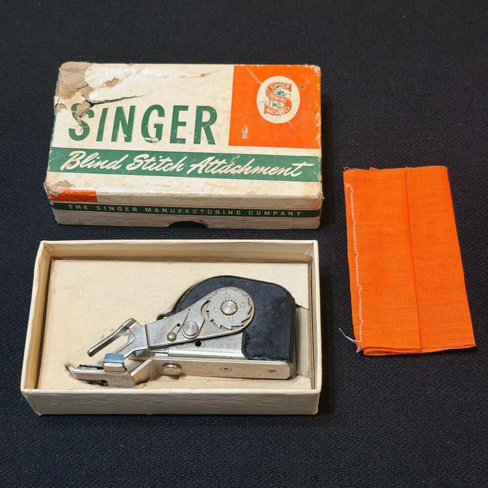 Vintage Singer Blind Stitch Attachment No. 160616 for Low Shank Sewing Machines